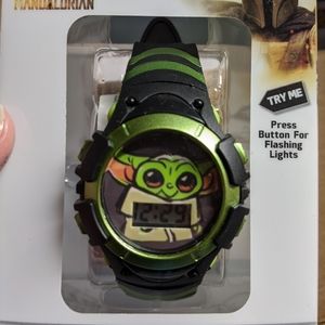 Baby Yoda LCD Flashing Watch! The Child, Disney